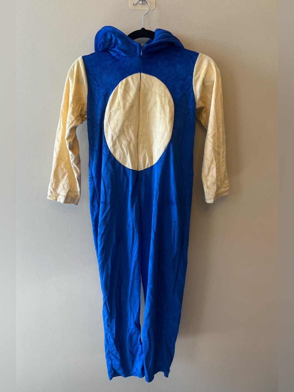 Sonic The Hedgehog One-Piece Hooded Costume Kids Size Medium Halloween Cosplay